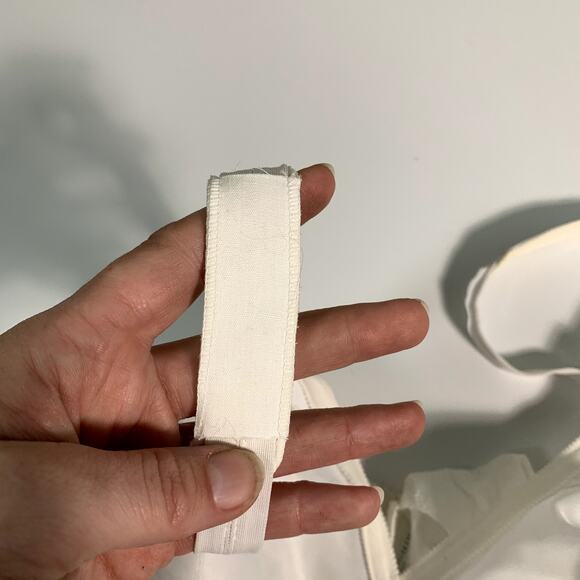 SOLD VTG Sears Bra Size 42C Off White Wire Free Wireless Full Coverage Wide - Picture 5 of 9